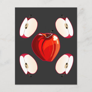 Prospectus 11,4 Cm X 14,2 Cm Une pomme par jour...