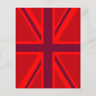 Prospectus 11,4 Cm X 14,2 Cm Union Jack rouge
