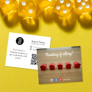 Prospectus 11,4 Cm X 14,2 Cm vente de mailer de référencement immobilier market