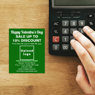 Prospectus 11,4 Cm X 14,2 Cm Vente de Saint-Valentin d'affaires sur le prospect