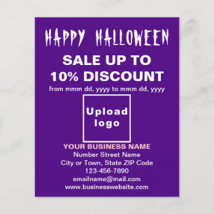 Prospectus 11,4 Cm X 14,2 Cm Vente d'Halloween d'affaires sur prospectus
