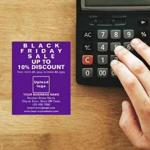 Prospectus 11,4 Cm X 14,2 Cm Vente du Black Friday Entreprise sur Flyer Violet