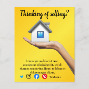 Prospectus 11,4 Cm X 14,2 Cm vente envoi référencement immobilier vente vente