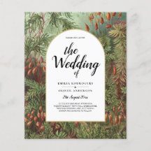 Vintage Botanique Green Terracotta Mariage