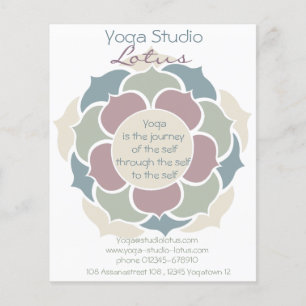 Prospectus 11,4 Cm X 14,2 Cm Yoga Lotus