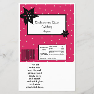 Prospectus 14 Cm X 21,6 Cm 2 Hérshey's Grand Bar Wrapper rose et noir