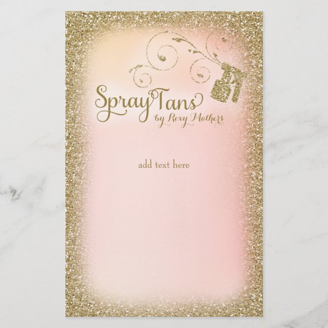 Prospectus 14 Cm X 21,6 Cm 311 Flyers Tan Vintage Spray Glam (Devant)