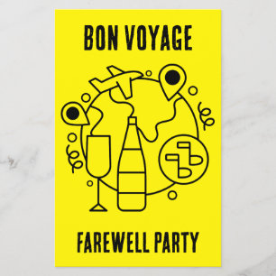 Prospectus 14 Cm X 21,6 Cm Adieu Bon Voyage