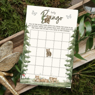 Prospectus 14 Cm X 21,6 Cm Baby shower d'ours d'aquarelle moderne Jeu de Bing