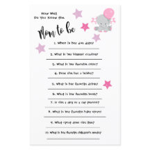 Baby shower Elephant Comme vous connaissez bien la