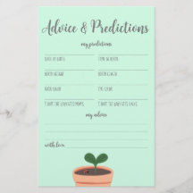 Baby shower Jeu Conseils et Prédictions Circulaire