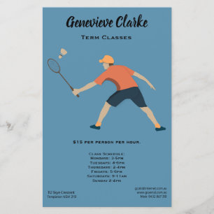 Prospectus 14 Cm X 21,6 Cm Badminton