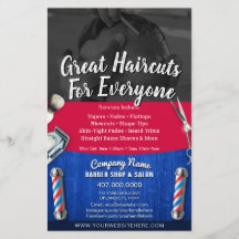 Barber Shop & Salon Coupon personnalisable Modèle 