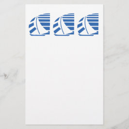 Prospectus 14 Cm X 21,6 Cm Bateaux à voile Blue Racing