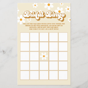 Prospectus 14 Cm X 21,6 Cm Bingo Retro Daisy