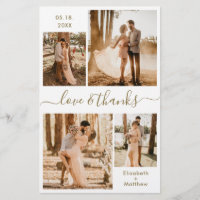 Brochure de Mariage de Collage Blanc Budget