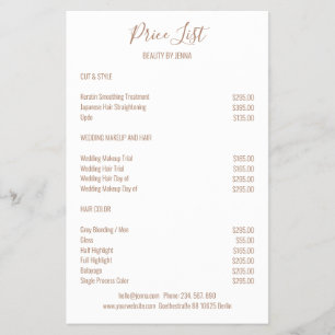 Prospectus 14 Cm X 21,6 Cm Brown blanc simple