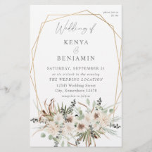 Budget Boho Eucalyptus & Beige Floral Mariage 2 MD