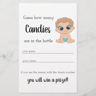 Prospectus 14 Cm X 21,6 Cm Candy Devant Jeu Baby Boy
