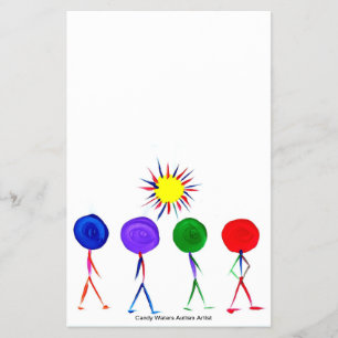 Prospectus 14 Cm X 21,6 Cm Candy Waters Artiste de l'autisme