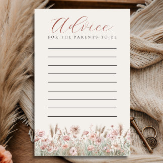 Prospectus 14 Cm X 21,6 Cm Carte de conseils pour les parents de Blush Meadow