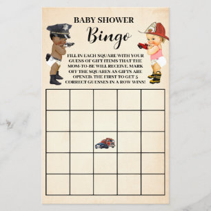 Prospectus 14 Cm X 21,6 Cm Carte de jeu de bingo pour Baby Shower 'Petite Rec
