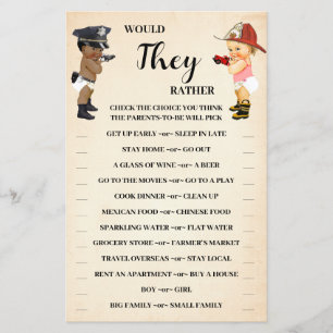 Prospectus 14 Cm X 21,6 Cm Carte de jeu de douche pour nouvelle recrue « Woul