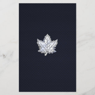 Prospectus 14 Cm X 21,6 Cm Chrome comme feuille d'érable sur l'impression de 