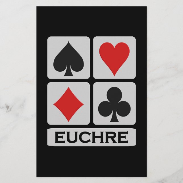 Prospectus 14 Cm X 21,6 Cm Circulaire Euchre - personnaliser ! (Devant)