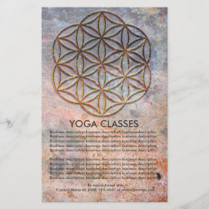Prospectus 14 Cm X 21,6 Cm Circulaire Flower of Life