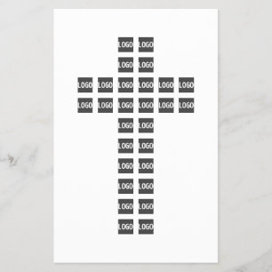 Prospectus 14 Cm X 21,6 Cm Créer un Motif croisé avec n'importe quel logo ou 