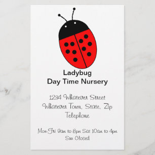 Prospectus 14 Cm X 21,6 Cm Design Ladybug personnalisé