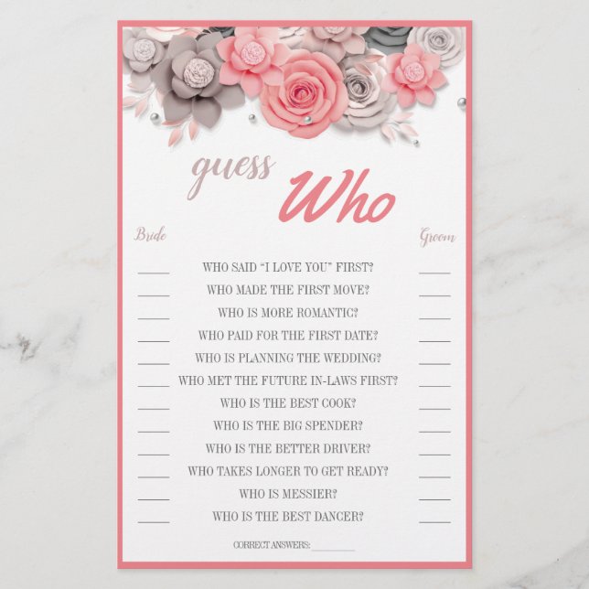 Prospectus 14 Cm X 21,6 Cm Devinez Qui Carte (Devant)