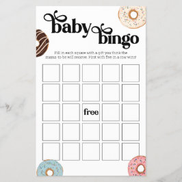 Prospectus 14 Cm X 21,6 Cm Donut Baby Bingo Jeu