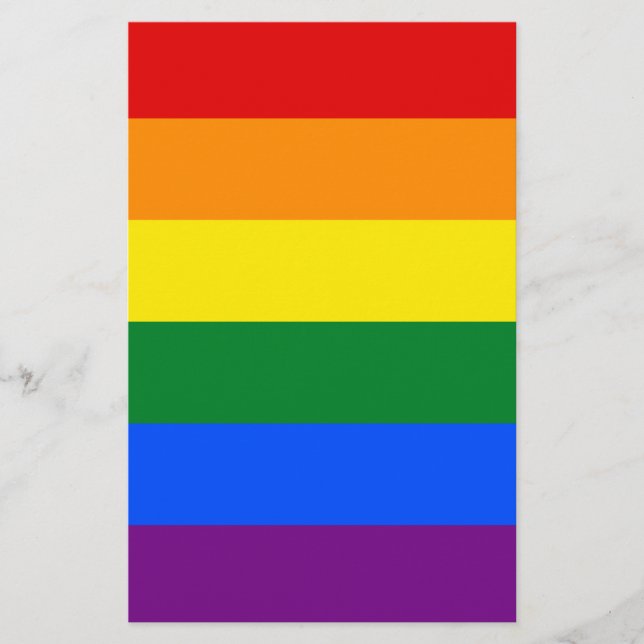 Prospectus 14 Cm X 21,6 Cm Drapeau Gay pride arc-en-ciel LGBT (Devant)