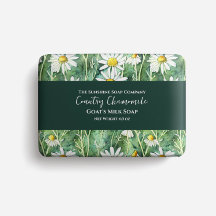Emballage de savon Papier aquarelle camomille fleu