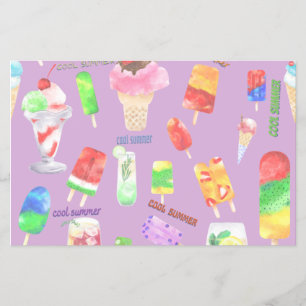 Prospectus 14 Cm X 21,6 Cm été cool - crème glacée, pice et boisson froide