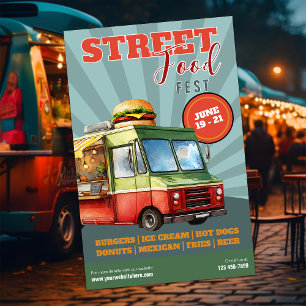 Prospectus 14 Cm X 21,6 Cm Festival des aliments de rue   Camion alimentaire