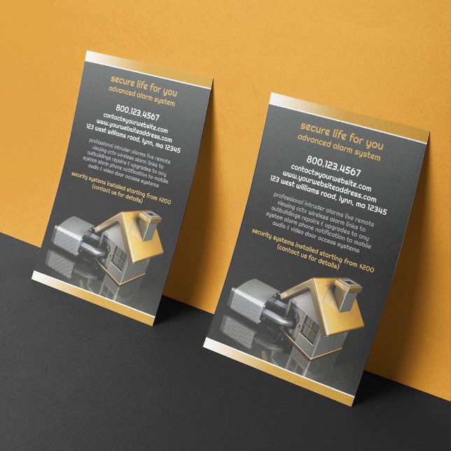 Prospectus 14 Cm X 21,6 Cm Flyer système d'alarme de sécurité (Créateur téléchargé)