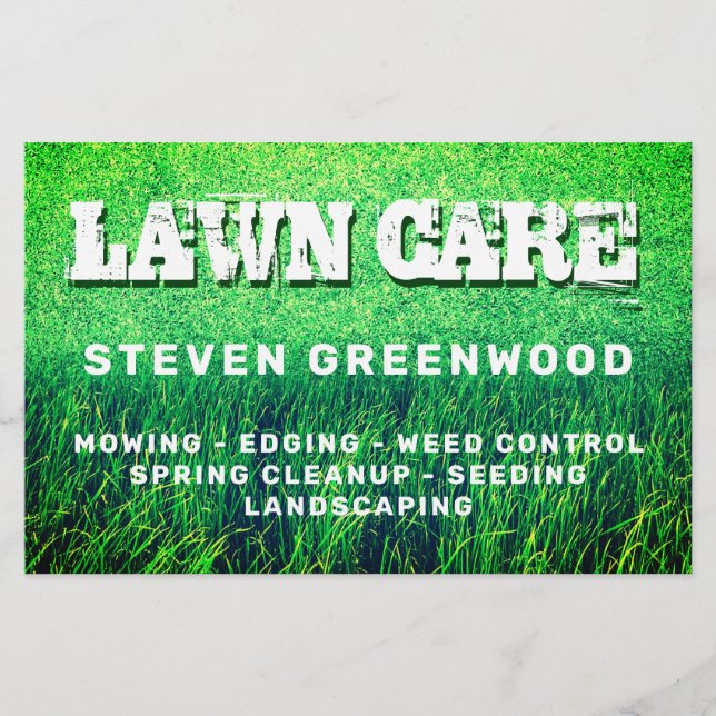 Prospectus 14 Cm X 21,6 Cm Grass cut lawn care (Devant)