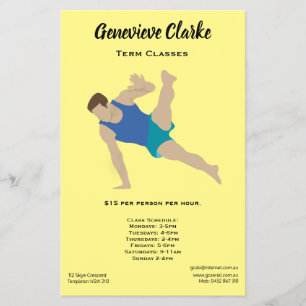 Prospectus 14 Cm X 21,6 Cm Gymnaste masculin