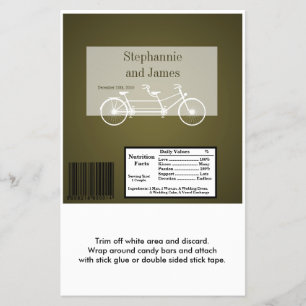 Prospectus 14 Cm X 21,6 Cm Hershey's Large Bar Wrapper Brown Double Vélo