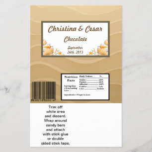 Prospectus 14 Cm X 21,6 Cm Hershey's Large Bar Wrapper Ocean Beach Shore Seas