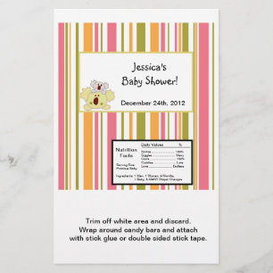 Prospectus 14 Cm X 21,6 Cm Hershey's Large Bar Wrapper Tropical Punch