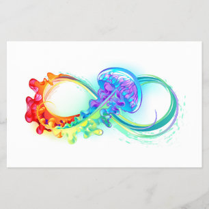 Prospectus 14 Cm X 21,6 Cm Infinity avec Rainbow Jellyfish