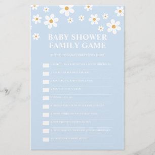 Prospectus 14 Cm X 21,6 Cm Jeu de Baby Shower Fleur de Daisy
