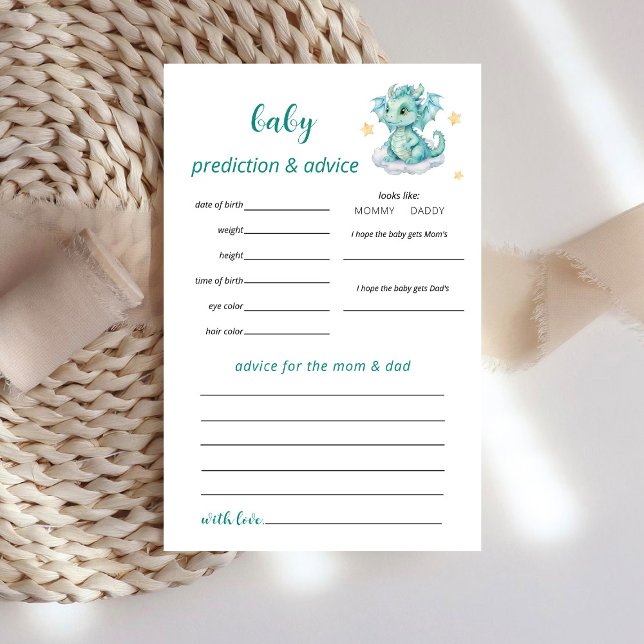 Prospectus 14 Cm X 21,6 Cm Jeu de prédictions Baby Dragon (Créateur téléchargé)