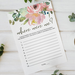 Prospectus 14 Cm X 21,6 Cm Jeu Floral Blush Eggshell Où Étions-Nous