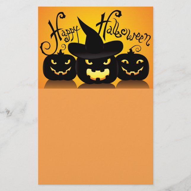 Prospectus 14 Cm X 21,6 Cm Joyeux Citrouilles d'Halloween (Devant)
