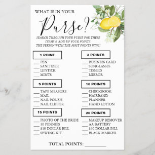 Prospectus 14 Cm X 21,6 Cm Lemony Qu'est-ce que dans votre sac à main